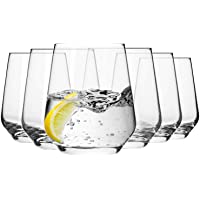 Krosno Vasos de Agua Jugo Tumbler | Conjunto de 6 Piezas | 400 ML | Splendour Collection Uso en Casa- Restaurante y en…
